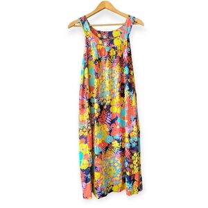 Vintage 60s - 70s Perri-Anne Multicolor Floral Minidress size medium